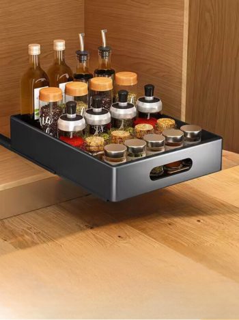Medium Pull-Out Cabinet Drawer Organiser No-Drill 40cm | Kisasahome Kenya
