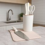 7pcs Kitchen Knife Set / Chopping Board Scissors Holder Stainless Steel | Kisasahome Kenya