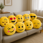 Emoji Plush Cushion Pillow 45cm Soft Sofa Décor — Kisasahome Kenya