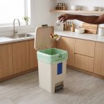 30Ltr Pedal Dustbin with Dual Opening