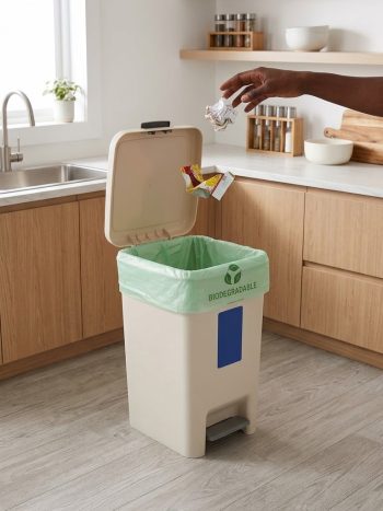 Kisasahome | Your 2026 Home Upgrade Starts Here 3 30Ltr Pedal Dustbin with Dual Opening