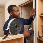 Soundproof Foam Sealing Tape for Door & Window Protection (12 x 6mm – 8m, Black) - Kisasahome Kenya