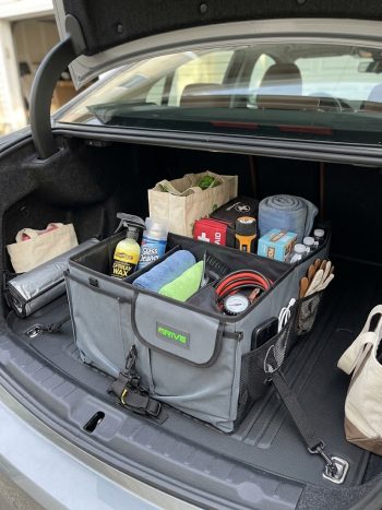 Multi-Compartment Foldable Car Trunk Organizer (58x45x25cm) Heavy-Duty Storage Bag - Kisasahome Kenya