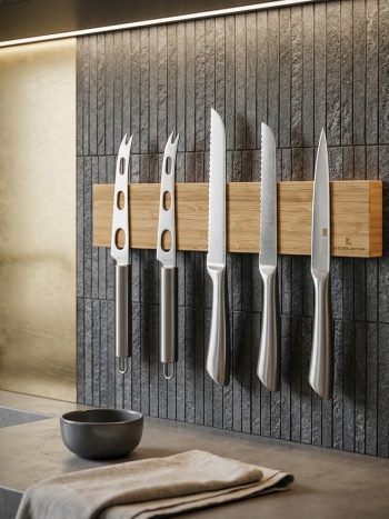 Bamboo Magnetic Knife Strip – Extra-Strong Wall-Mounted Utensil Holder Bar - Kisasahome Kenya