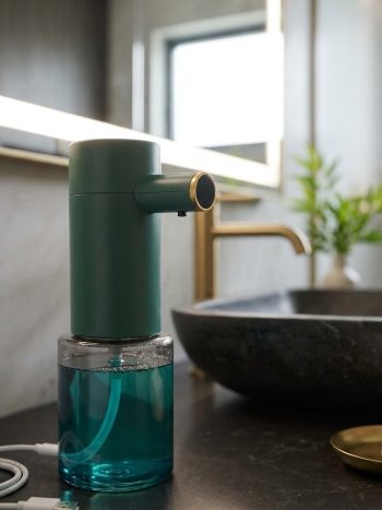 Automatic Touchless Foam Soap Dispenser Green, USB-C, 300ml