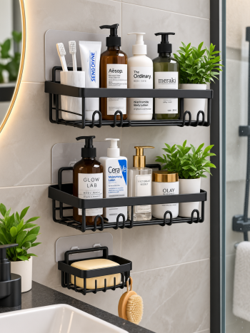 3pc Rectangle Shower Caddy (BL03)— Kisasahome Kenya