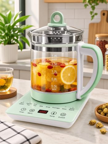 1.8Ltrs Electric Glass Infuser Kettle-80A