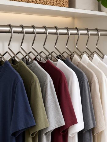 10-Piece Heavy Duty Stainless Steel Clothes Wire Hangers (43 cm)- Kisasahome Kenya