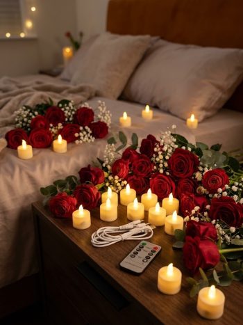 Rechargeable Flameless 6pcs LED Tea Light Candles with Remote & Timer - Kisasahome Kenya