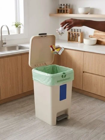 30Ltr Pedal Dustbin with Dual Opening