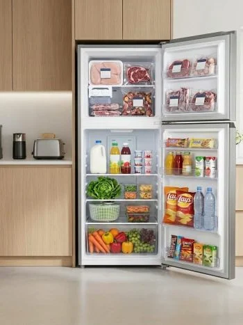 ROCH 197L Double Door Top-Mount Refrigerator with Total No Frost (Model RFR-250DT-B) - Kisasahome Kenya